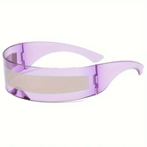 shamofeng-One-piece gradient visor sunglasses